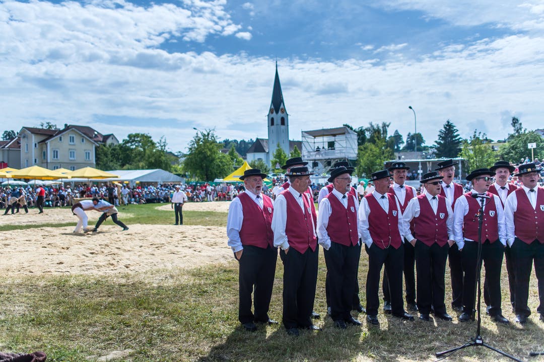 St. Galler Kantonalschwingfest in Tübach.