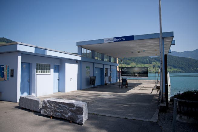 Die Schiffstation in Buochs ist seit geraumer Zeit teilweise gesperrt. (Bild: Corinne Glanzmann (Buochs, 30. Mai 2018)) 