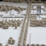 Modell des ausgebauten Waffenplatzes des Siegerprojektes aus dem Architekturwettberb von 2014. (Bild: Donato Caspari)