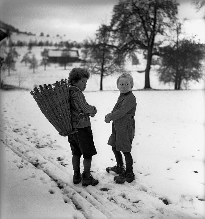 Samichlais-Triichle, Oberdorf NW, zirka 1943. (Bild: Leonard von Matt / © Madeleine Kaiser-von Matt und Limmat Verlag)