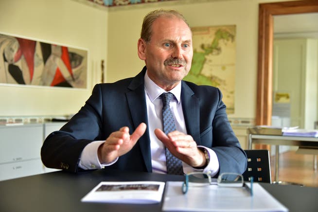 Der Weinfelder Gemeindepräsident Max Vögeli will seine fünfte Amtsperiode in Angriff nehmen. (Bild: Mario Testa)