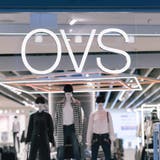 Eine Leuchtschrift über dem Eingangsbereich des mittlerweile liquidierten OVS-Flagship-Stores an der Sihlstrasse in Zürich. (Bild: Christian Beutler/Keystone, 7. März 2018)