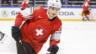 Timo Meier spielte an der Eishockey-WM in Dänemark erstmals für die A-Nationalmannschaft. (Bild: KEY)