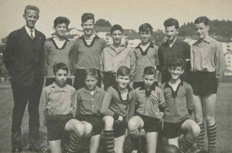 Fussbal-Juniorenmannschaft, 1960er Jahre.