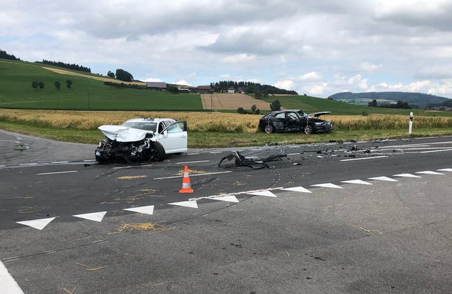 An dieser Kreuzung in Gunzwil kam es am Mittwochmorgen zu einem schweren Verkehrsunfall. Bald könnte die Kreuzung sicherer werden. (Bild: PD)