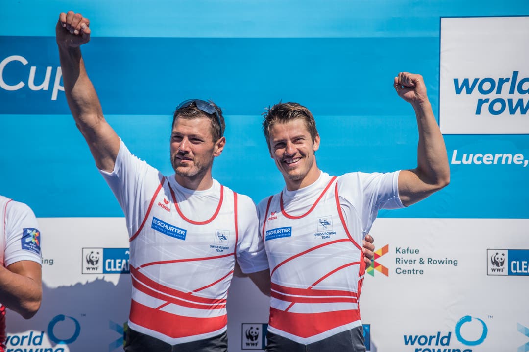 Bronze beim Männer-Doppel für die Schweizer Nico Stahlberger (links) und Roman Röösli