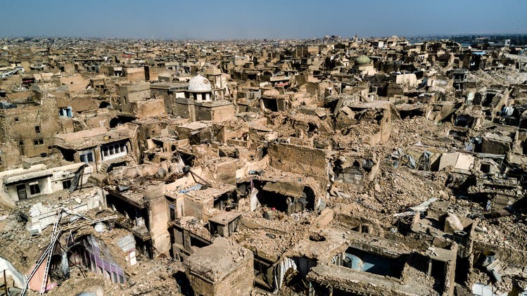 Die komplett zerstörte Altstadt von Mossul. (Bild: Philipp Schmidli (13. Juli 2018))