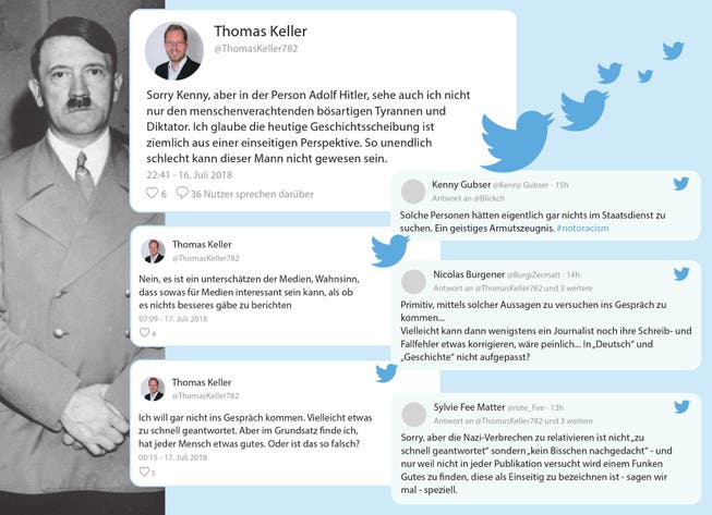 Ein Tweet mit Folgen: Thomas Keller löste mit seinen Äusserungen auf Twitter einen Sturm der Entrüstung aus. (Collage: SGT)