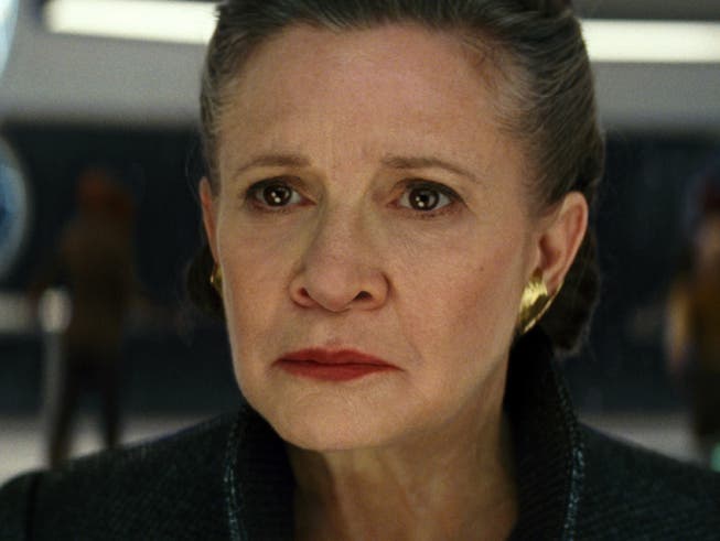 Soll auch im neusten geplanten Star-Wars-Film zu sehen sein: die 2016 verstorbene US-Schauspielerin Carrie Fisher. (Bild: KEYSTONE/AP Lucasfilm)