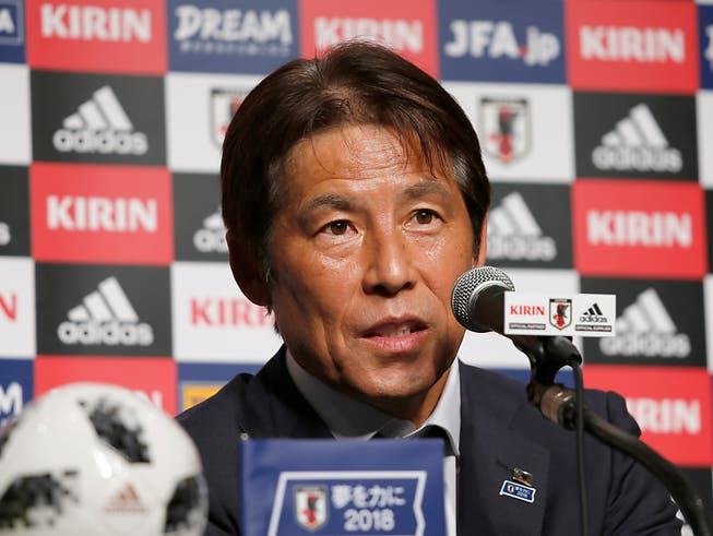 Betreute Japan im verlorenen WM-Achtelfinal gegen Belgien zum letzten Mal: Nationaltrainer Akira Nishino (Bild: KEYSTONE/AP/SHUJI KAJIYAMA)