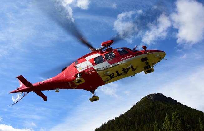 Ein Rega-Helikopter im Einsatz. (Bild: Rega/PD)