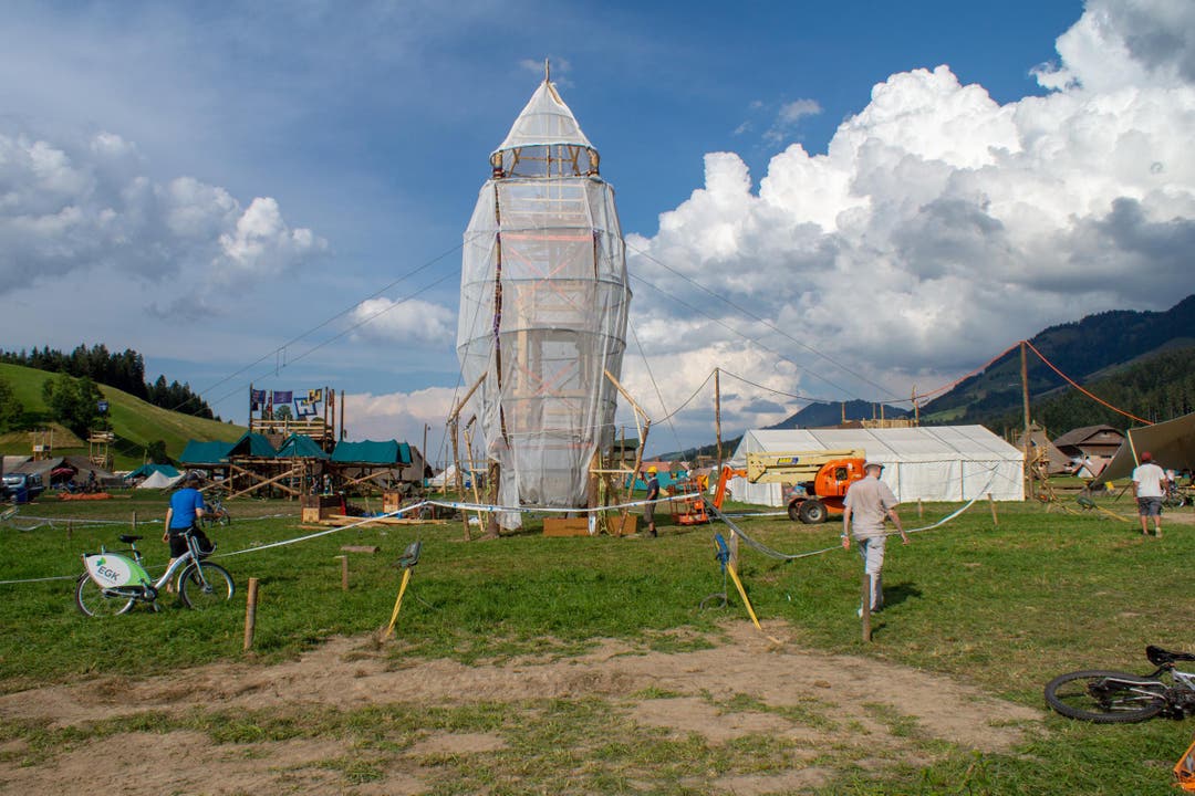 Die Rakete im «LUpiter18» ist startklar. (Bild: Dimitri Gwinner v/o Sherpa)