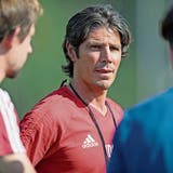 FCL-U21-Trainer Ivan Dal Santo (Mitte) will in Luzern seine Trainerkarriere lancieren. (Bild: Corinne Glanzmann (30. Juli 2018)