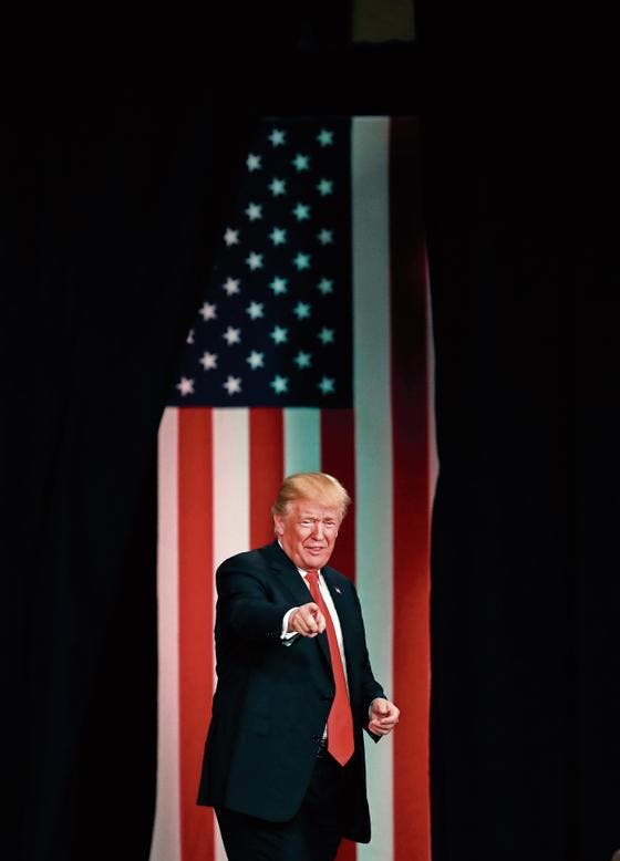 US-Präsident Donald Trump. Bild: Jeff Roberson/AP (St. Charles, 29. November 2017)