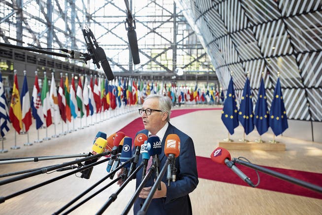 EU-Kommissionspräsident Jean-Claude Juncker. (Bild: Jasper Juinen/Bloomberg (Brüssel, 28. Juni 2018))