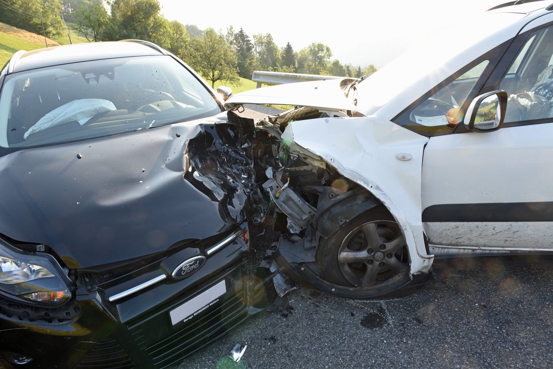 Zwei Autos Kollidieren Im Entlebuch Frontal – Zwei Verletzte