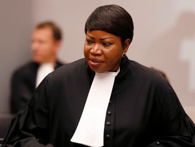 Chefanklägerin Fatou Bensouda am Dienstag am Internationalen Strafgerichtshof in Den Haag. (Bild: Keystone/AP/BAS CZERWINSKI)