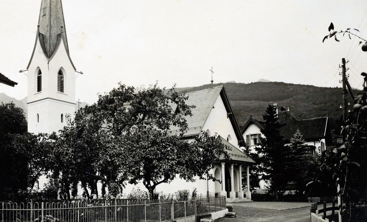 Die erste katholische Buchser Kirche an der Pfrundgutstrasse.