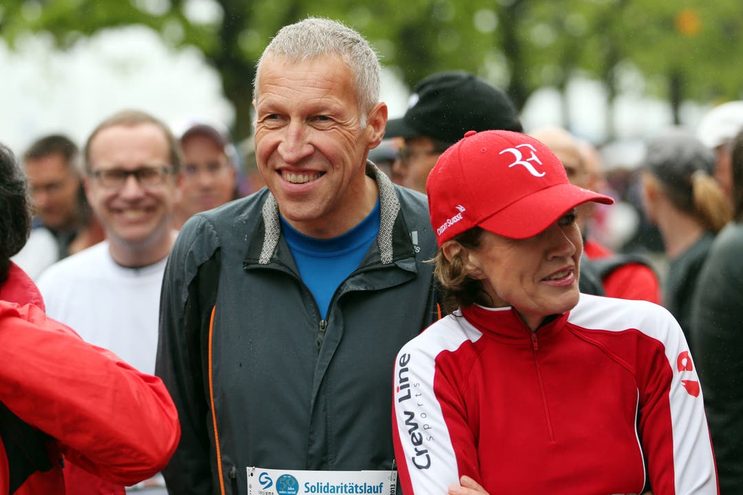 Im April 2013 startet Ständerat Konrad Graber beim Solidaritätslauf am Luzerner Stadtlauf.