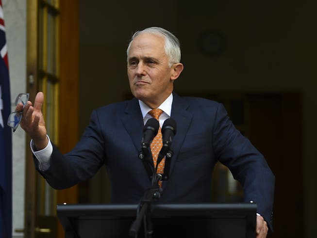 Der frühere australische Premierminister Malcolm Turnbull hat genug: Nach dem Sturz durch die eigene Partei hat er auch sein Abgeordnetenmandat niedergelegt. (Bild: KEYSTONE/EPA AAP/LUKAS COCH)