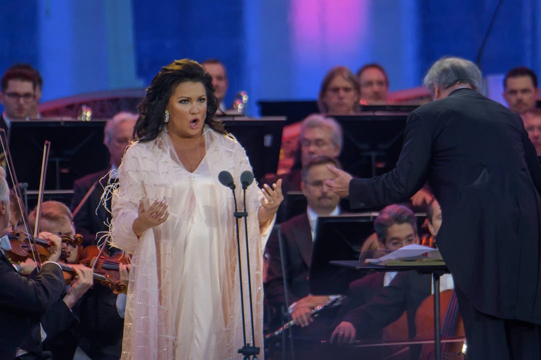 Opernstar Anna Netrebko am Sommernachtskonzert der Wiener Philharmoniker. (Bild: Imago, Wien, 31. Mai 2018)