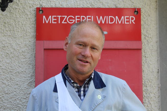 Urs Widmer, Inhaber Metzgerei Widmer, Lichtensteig (Bild: Corinne Bischof)