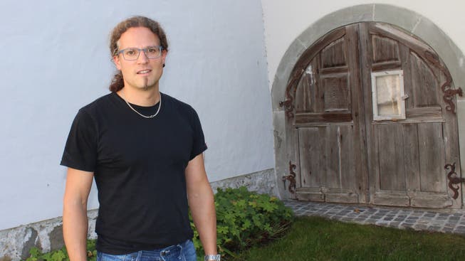 Kandidat Markus Kuhn an seinem Wohnort in Steckborn. (Bild: Judith Meyer)