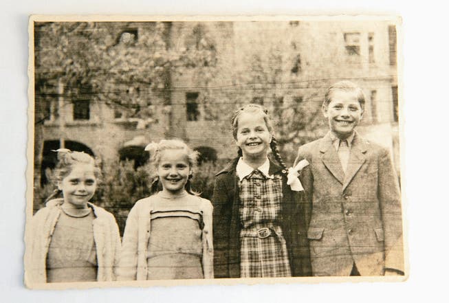 Gunter Wieden und seine Geschwister im Jahr 1949. (Bild: Privatarchiv)