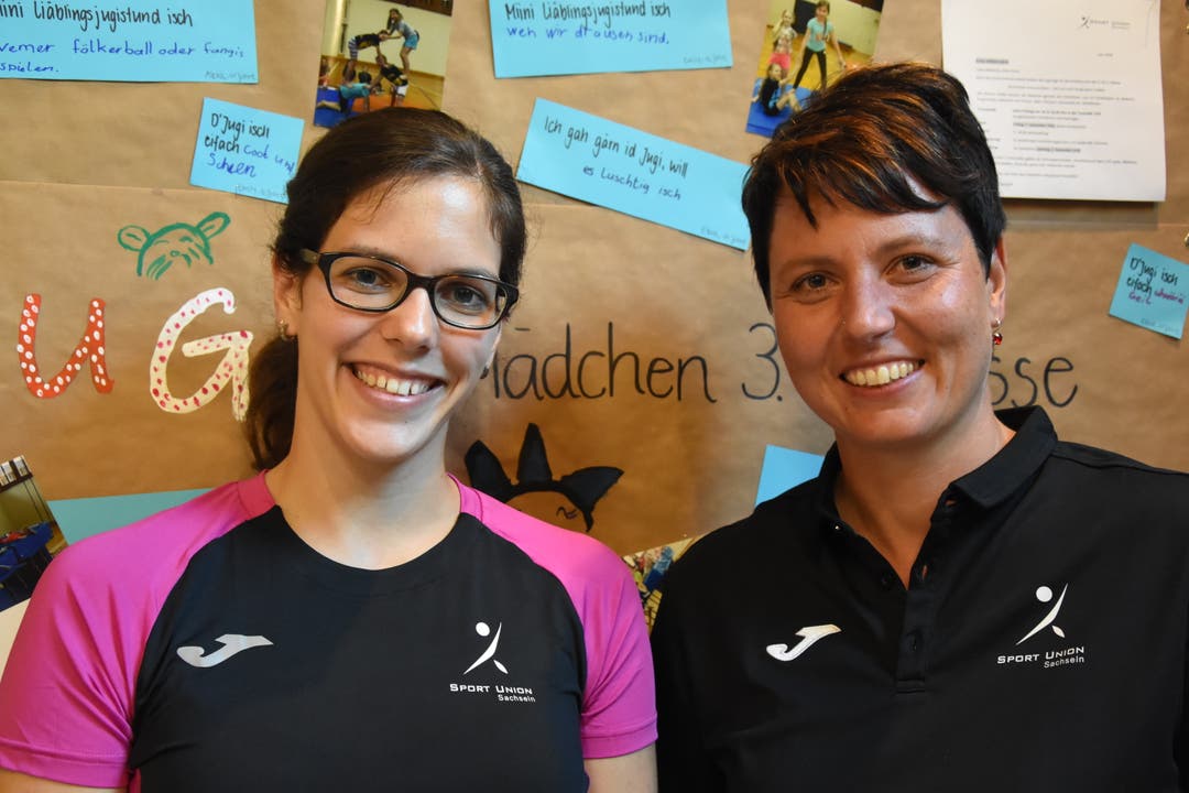 Andrea Wagner (links) und Therese Weber. (Bild: Lea Kathriner (Sachseln, 15. September 2018))