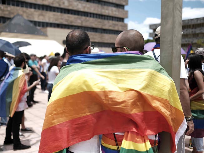 Der Nationalrat will Diskriminierungen von LGBTI-Menschen unter Strafe stellen. Beim Schutz geht er weiter als der Bundesrat. (Bild: KEYSTONE/EPA EFE/JEFFREY ARGUEDAS)
