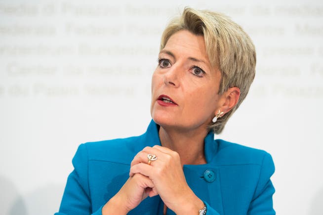 Die St. Galler Ständerätin Karin Keller-Sutter ist meistgenannte Kandidatin für die Nachfolge von FDP-Bundesrat Johann Schneider-Ammann, der per Ende Jahr zurücktritt. (Bild: Key/Anthony Anex (Bern, 17. August 2017))