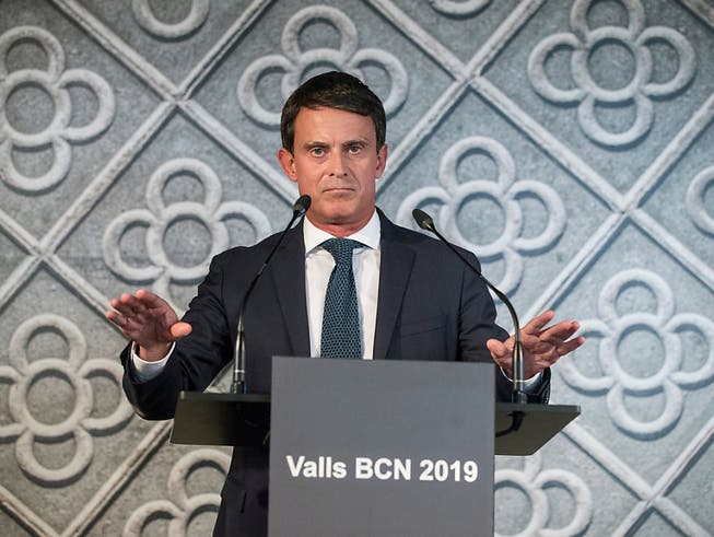 Manuel Valls will im nächsten Mai bei den Kommunalwahlen in Barcelona antreten (Bild: KEYSTONE/EPA EFE/QUIQUE GARCIA)