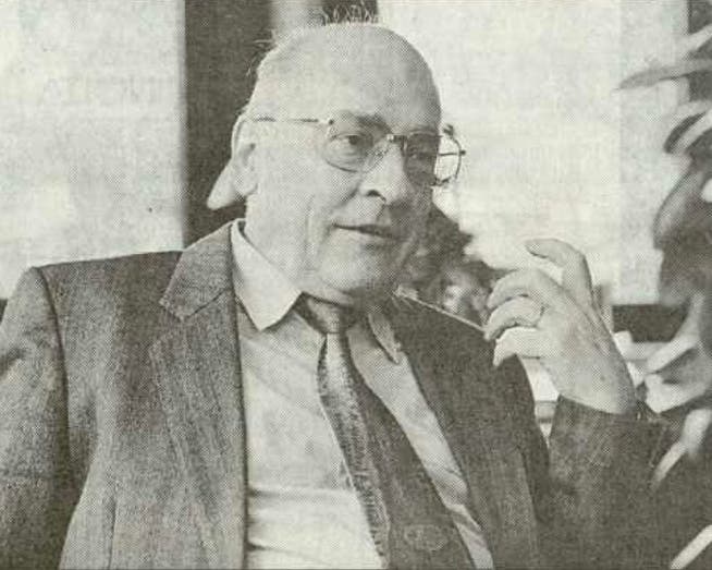 Hermann Kündig in seiner politisch aktiven Zeit (Archivbild LZ, 1994)