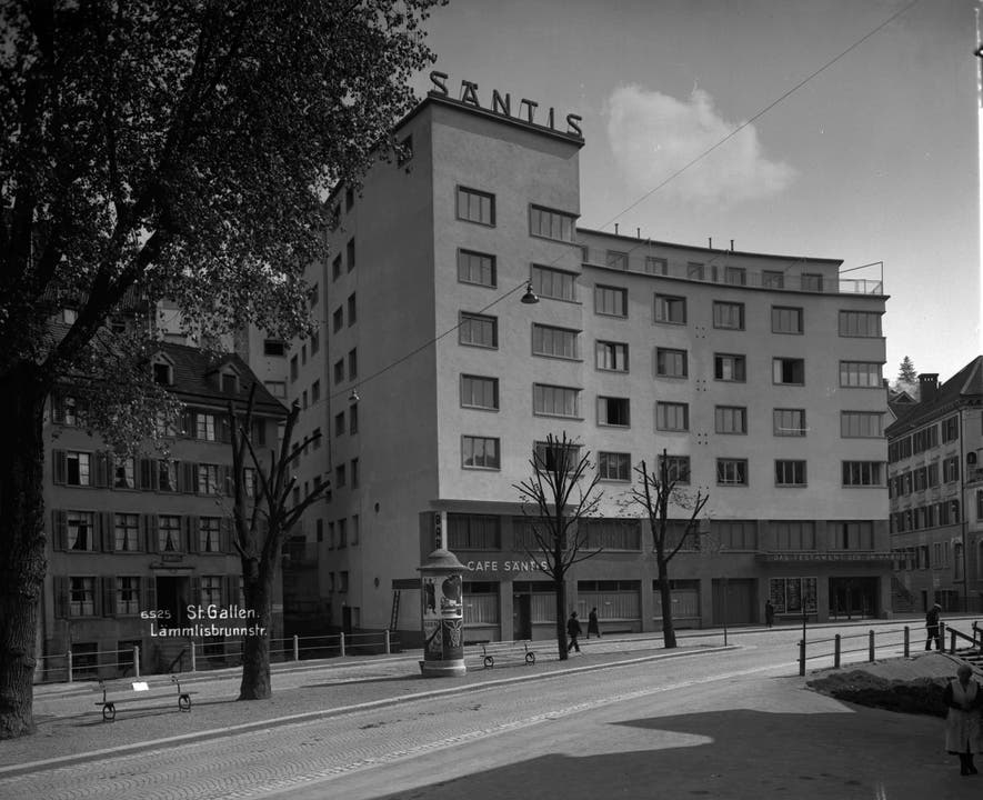 Das Kino Säntis später "Tiffany" an der Lämmlisbrunnenstrasse im Jahr 1933. 