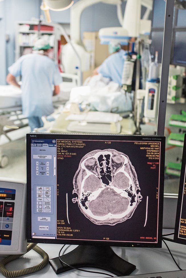 Jede Minute zählt: Blick in eine auf Hirnschlag spezialisierte Spitalabteilung (Stroke-Center). (Bild: Getty)