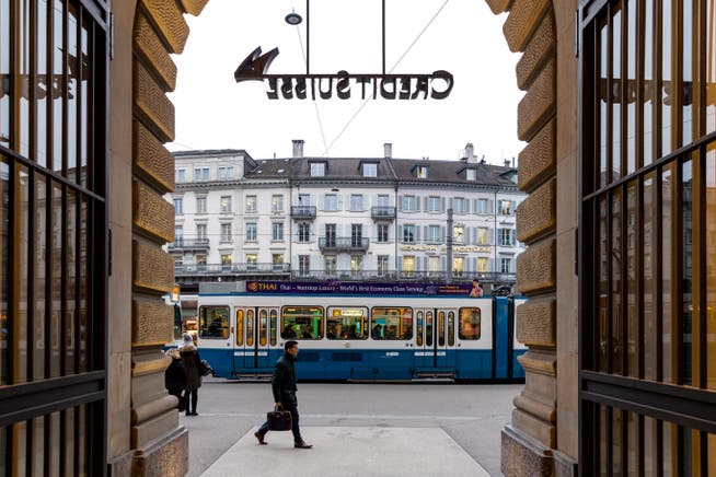 Credit Suisse CS Filiale am Paradeplatz Zürich. (Bild: Philipp Schmidli)