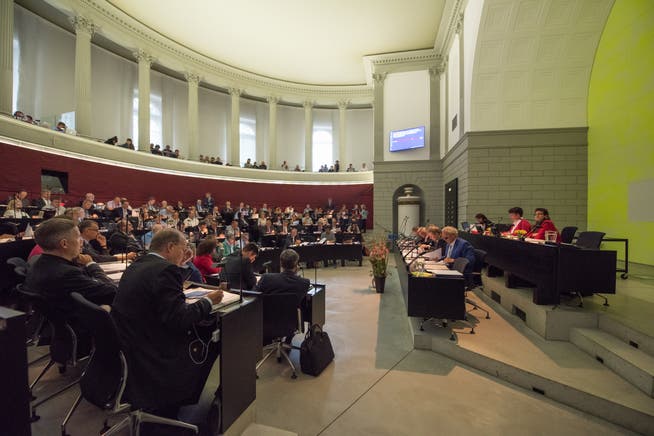 Blick in eine Session des Luzerner Kantonsrats.(Bild: Dominik Wunderli, Luzern, 11. September 2017)