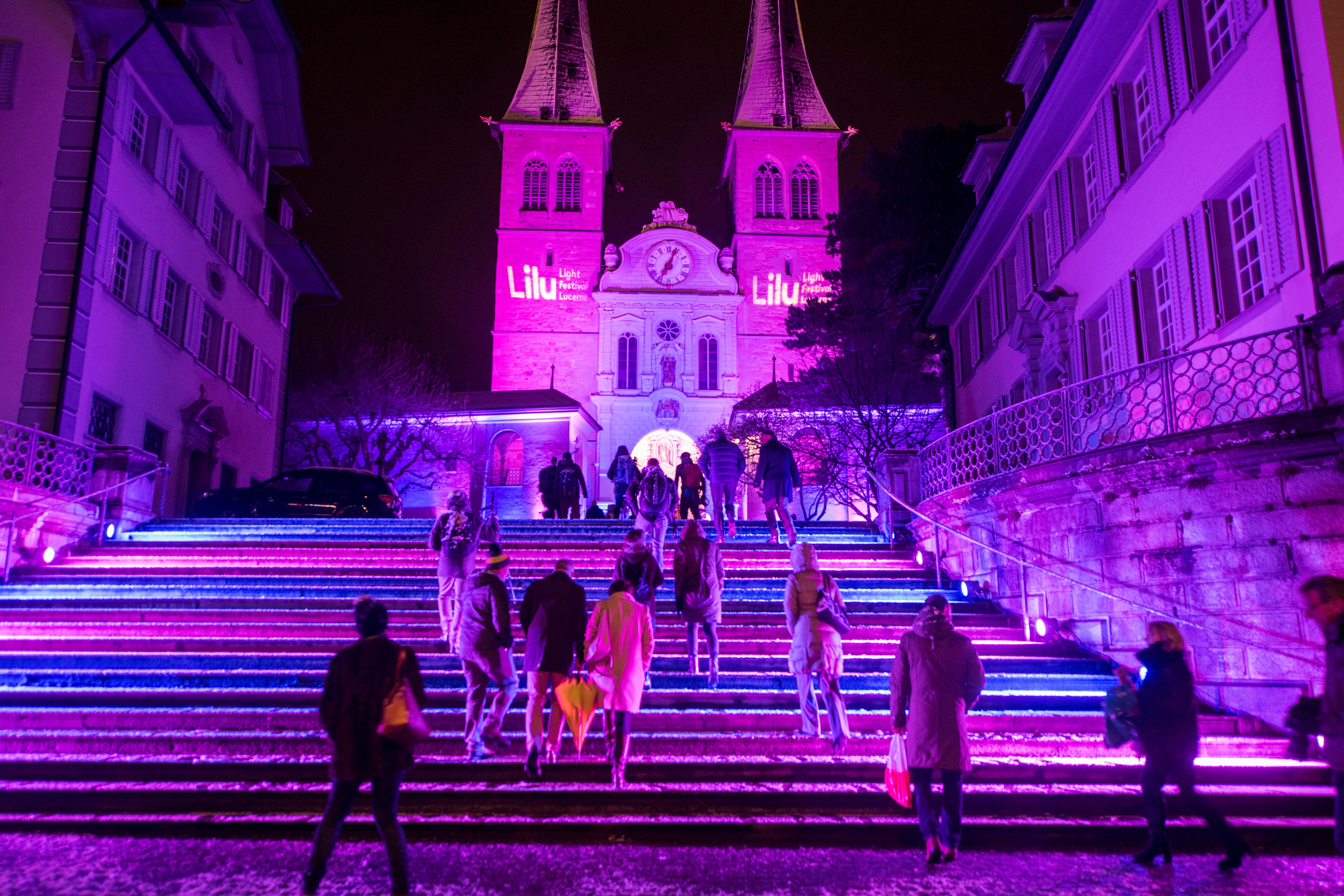 Bildstrecke Das Lichtfestival Lilu bringt die Stadt Luzern zum Leuchten