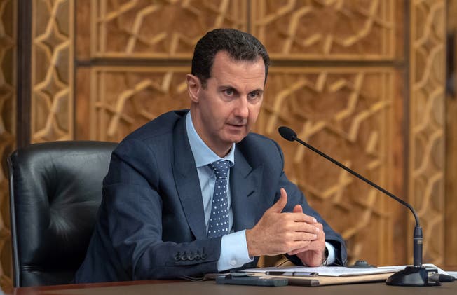 Der syrische Diktator Baschar al Assad. (EPA, Damaskus, 31. Oktober 2018)