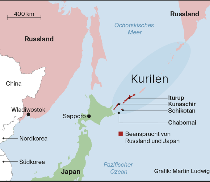 Streit um Kurilen verhindert Frieden zwischen Russland und Japan
