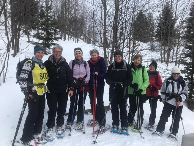 Auch diese Wintersportgruppe geniesst den Anlass auf der Klewenalp. (Bild: PD)