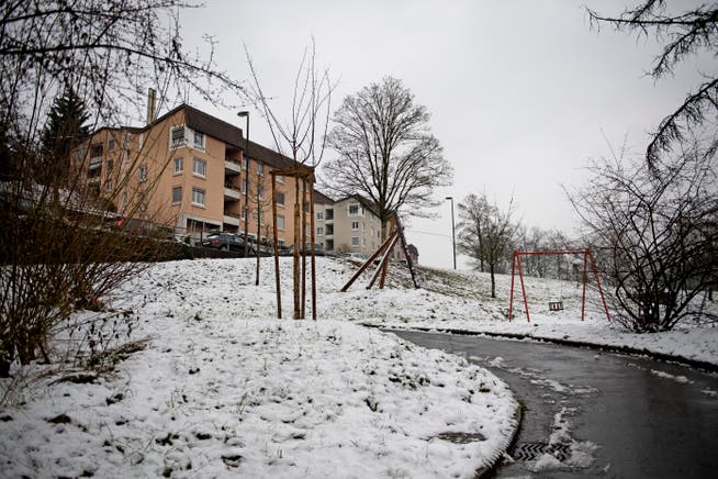 Auf dem Areal Hochhüsliweid in Luzern sollen 88 gemeinnützige Mietwohnungen entstehen - und zwar durch die Baugenossenschaft SBL. Ihr gehören bereits die Häuser, die hier im Hintergrund sichtbar sind. (Bild: Corinne Glanzmann (Luzern, 6. Januar 2019))