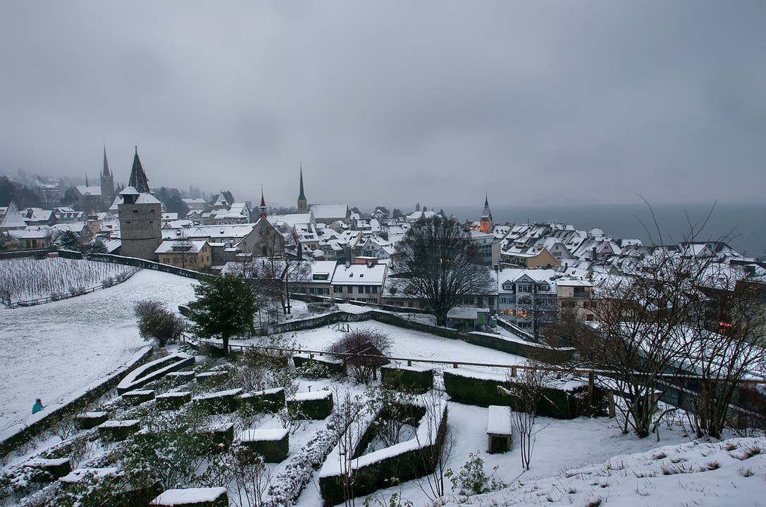 Altstadt im Winterkleid. (Bild: Priska Pirskanen (Zug, 5. Januar 2019))