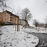 Auf dieser städtischen Parzelle unterhalb der bestehenden Siedlung Hochhüsliweid will die Genossenschaft SBL rund 88 Mietwohnungen realisieren. (Bild: Corinne Glanzmann (Luzern, 06. Januar 2019))
