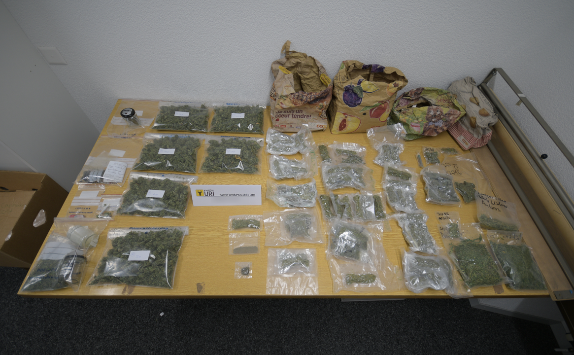 Gurtnellen - 7. JanuarBei einer Hausdurchsuchung fand die Kantonspolizei Uri zwei Kilogramm Marihuana, wenige Gramm Haschisch sowie weitere Betäubungsmittelutensilien. Zwei Schweizer im Alter von 19 und 21 Jahren wurden festgenommen. 