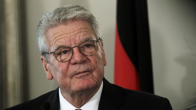 Joachim Gauck über die Situation in Deutschland. (Bild: KEYSTONE)