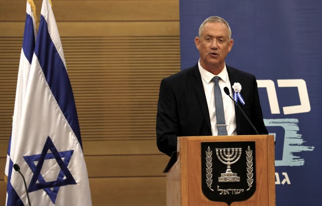 Benny Gantz hat in Israel den Regierungsauftrag erhalten. (Bild: Atef Safadi/EPA, Jerusalem, 3. Oktober 2019)