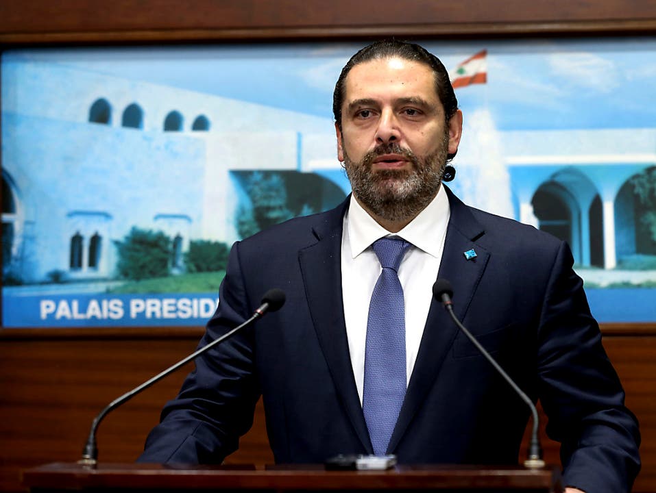 Hat sich dem Druck der Strasse gebeugt und seinen Rücktritt angekündigt: Der libanesische Ministerpräsident Saad Hariri. (Bild: KEYSTONE/AP Dalati Nohra Lebanese Official Government Photograph)