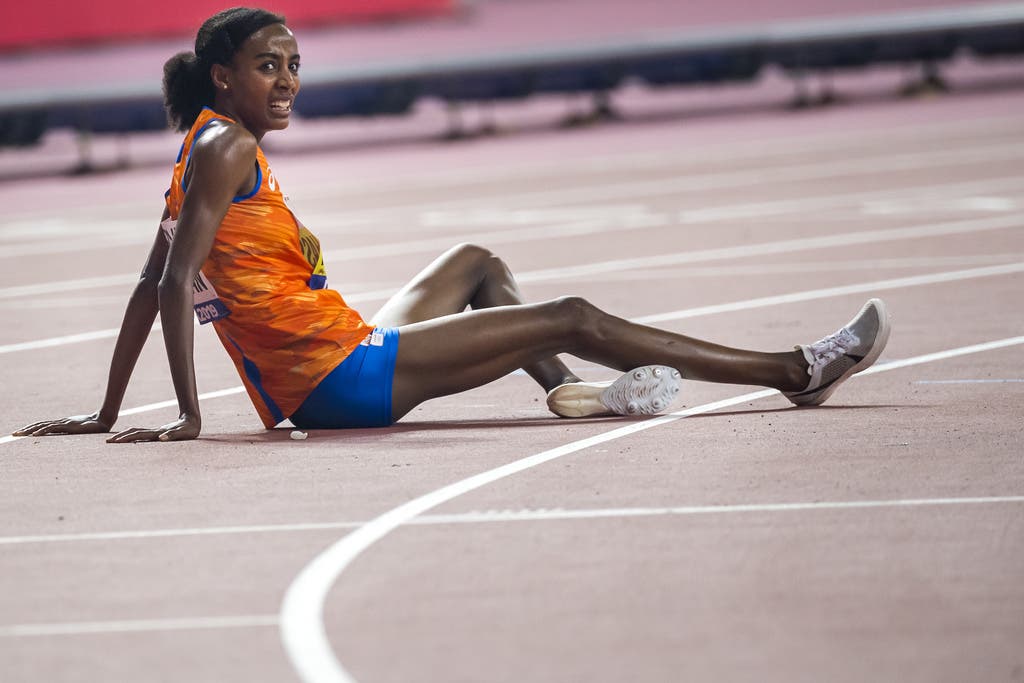 Das Bild täuscht: Sifan Hassan gewinnt über 10 000 Meter Gold für die Niederlande: (Bild: Keystone)
