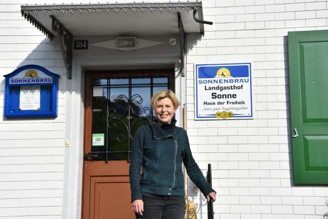 Die SVP-Politikerin Esther Friedli ist Gastronomin im «Haus der Freiheit» in Ebnat-Kappel. (Bild: Ruben Schönenberger)